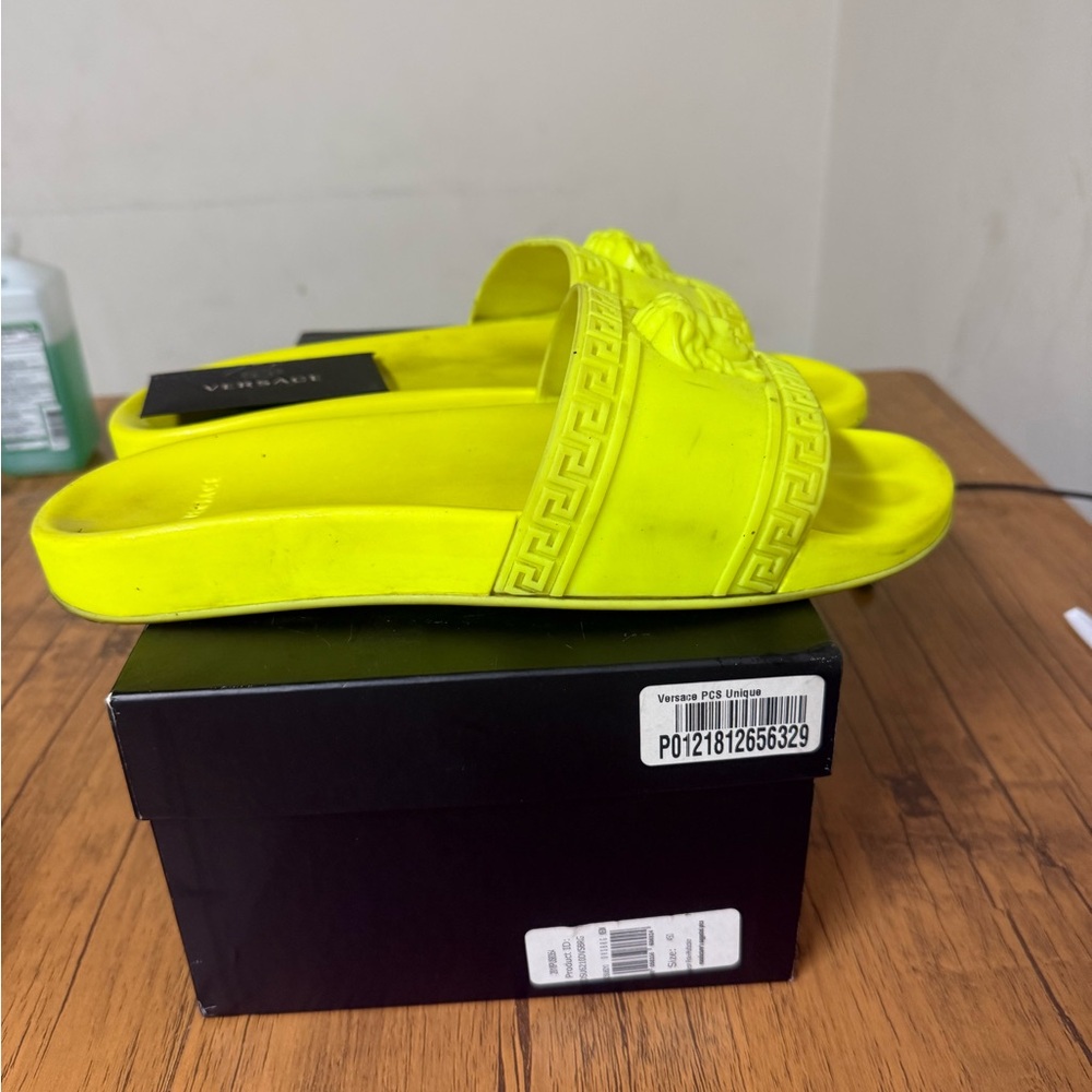 Versace Bright Yellow Slides